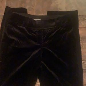 Ann Taylor Lindsay velvet feel pants
